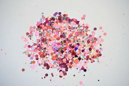 Pinky Pie Purple & Pink Glitter mix
