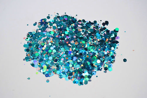 Icy Girl Blue & Teal Glitter Mix